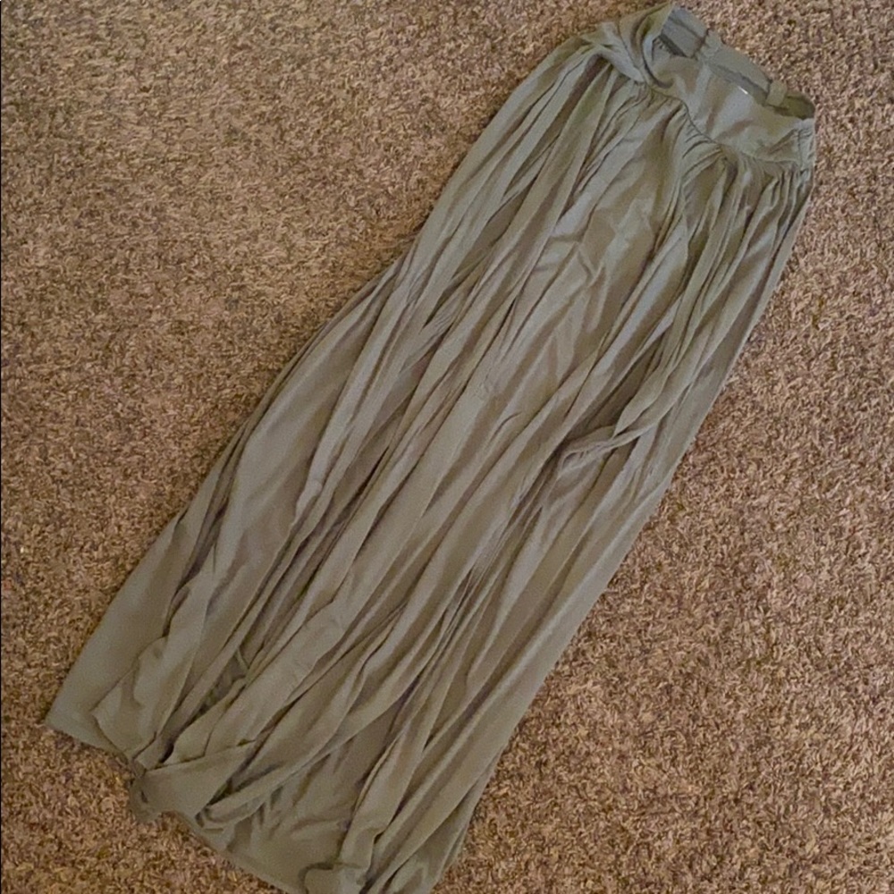 Slit open maxi skirt